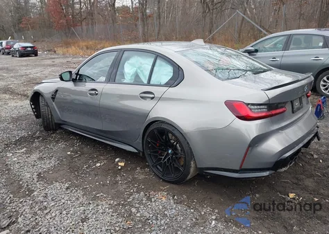 2022 BMW M3 Competition xDrive z USA, uszkodzony, nr VIN WBS43AY03NFL80967